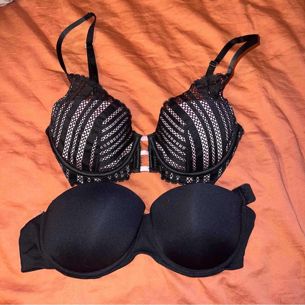 Black Bra Bundle (Lace and strapless)